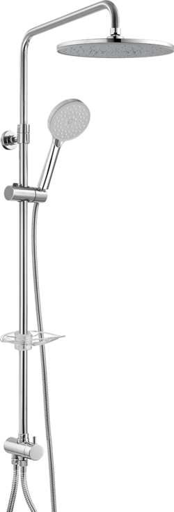 Dalia Plus Teleskop-Duschsäule 2-Wege-Umschalter Duschkopf und Handbrause