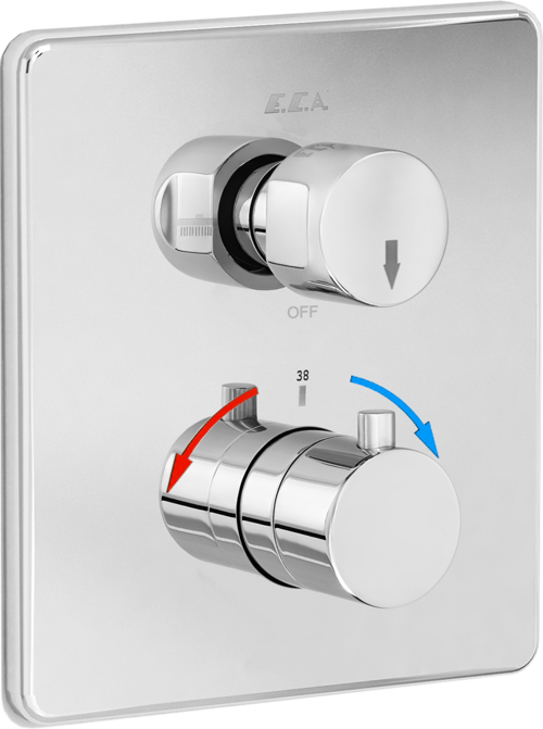 UP-Armatur 2-Wege-Umschalter Duschkopf und Handbrause
