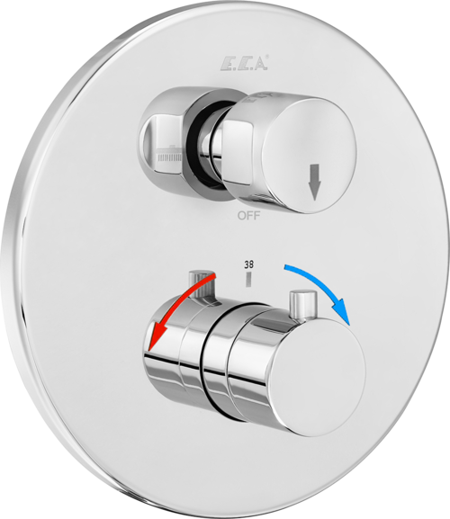 UP-Armatur 2-Wege-Umschalter Duschkopf und Handbrause