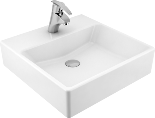 Wandhängendes Waschbecken quadratisch 50 cm